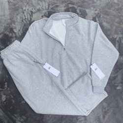Alo Grey Set Medium Men Pullover Joggers