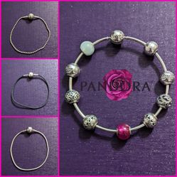 Authentic Pandora Essence Bracelet & Charm Bundle 