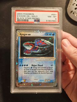 Kyogre ex Holo Black Star Promo PSA 8