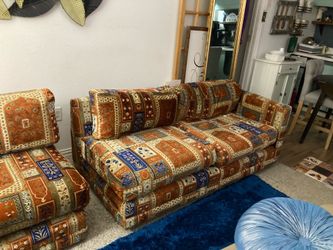 Two Vintage 1970 sofas