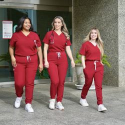 Cardinal Red Scrubs 