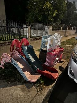 FREE - TODDLER KITCHEN, SLIDES AND COOLER