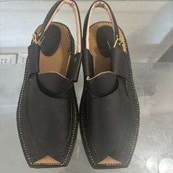 Hand Made Leather Size 11 Peshawary Chappals 