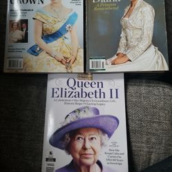  life magazine the year of the Crown, Woman's world Queen Elizabeth is celebration of a majesty, Life magazine Diana a princess remembered