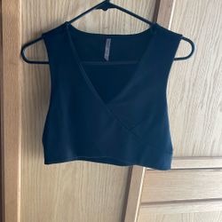 Blue And Black Top Large 