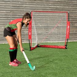 #18- 4' Portable Lacrosse Goal Net with Carry Bag