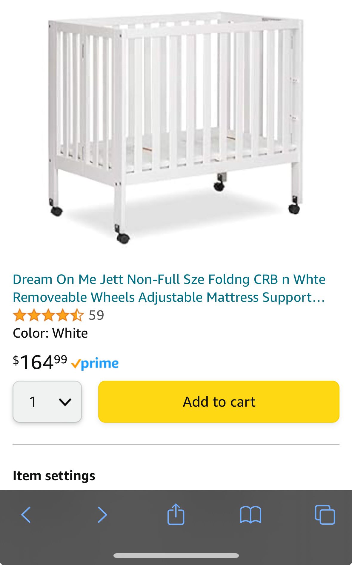 Foldable Mini Crib With Wheels With Mattress