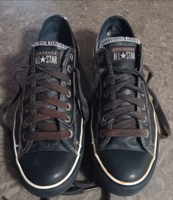 Men's Converse Nero Pelle Chuck Taylor Allstar 9.5