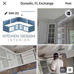Material onsite Refinishing Cabinets