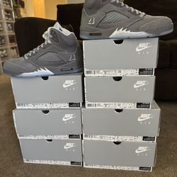 🔥 Jordan 5 Retro Wolf Grey 2026🔥 Size 5.5Y,  6.5Y,  9,  9.5,  10,  10.5