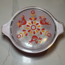 VTG Pyrex Friendship 474-B casserole dish 1.5 qts w/ ORIGINAL glass lid 474-C32