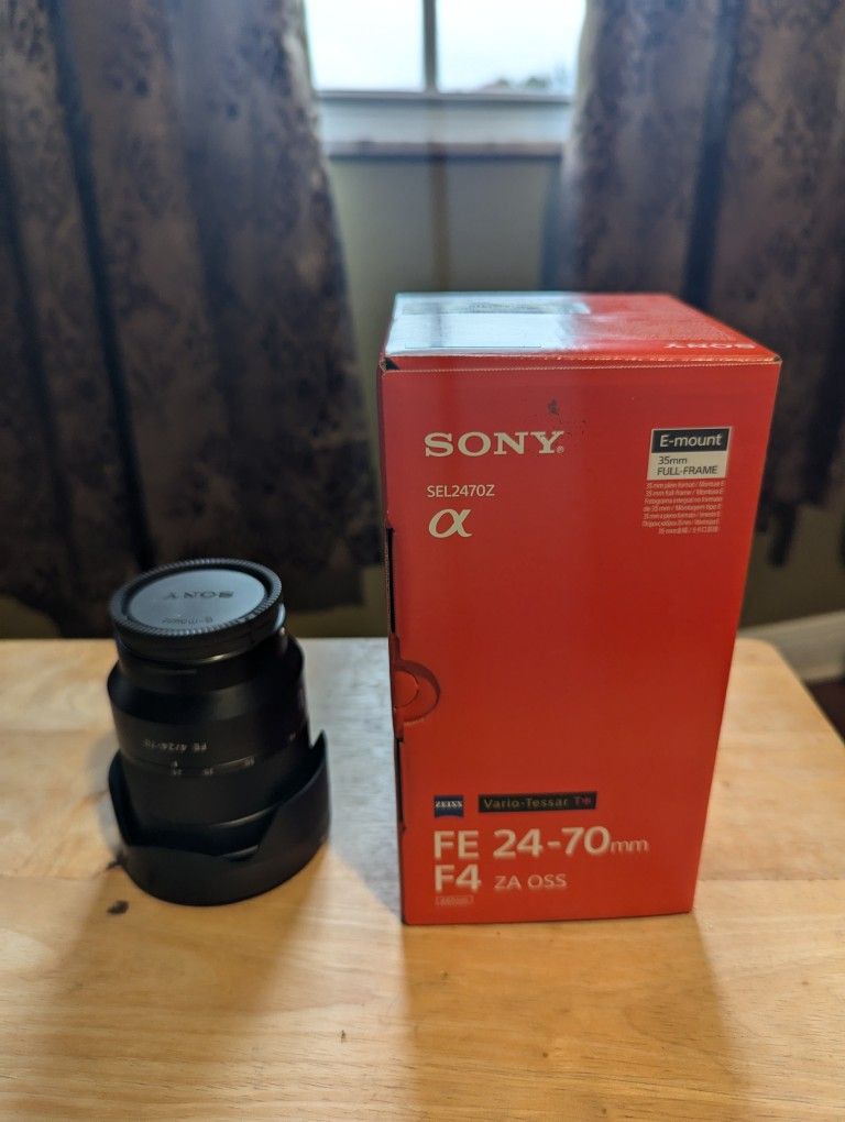 Sony SEL2470Z E Mount - Full Frame Vario T 24-70 mm F4.0 Zeiss Zoom Lens