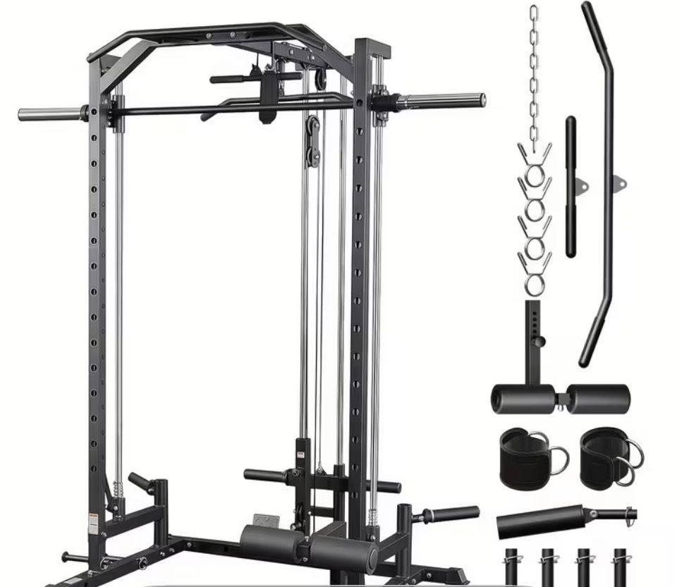 Smith Machine With Barbell