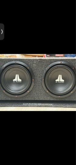 JL Audio Dual 10” BassWedge Slot-Ported Subwoofer Enclosure – Complete