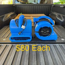 B-Air 1/4 HP Air Mover Blower Fan for Water Damage Restoration Carpet Dryer Floor Home & Plumbing Use **2 Available, $80 Each**