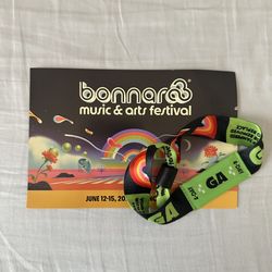 Bonnaroo 2025 4-day GA wristband
