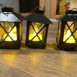 3pc Metal Decorative Tea Light Candle Holders 