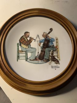 Norman Rockwell Framed Plate