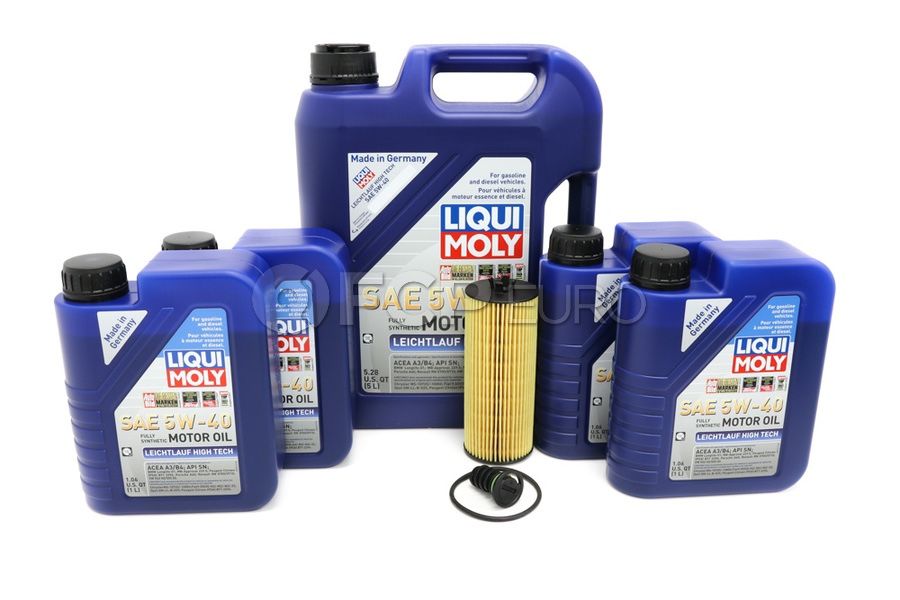 Mercedes C63 C63s Oil Change Kit 5W-40 - Liqui Moly With Filter   