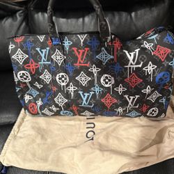 LOUIS VUITTON Monogram Neon Color Keepall Bandouliere 50 Bag M21869 Auth 46404S