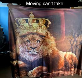 Lion -1 Bathroom Curtain