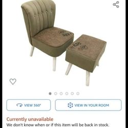 set of 2 ottoman chair new