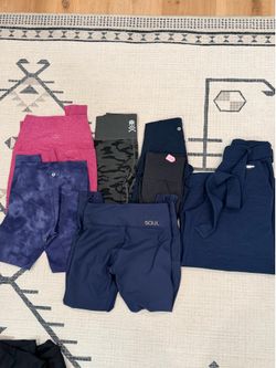 Lululemon, sweaty Betty, soul cycle leggings & sweaters