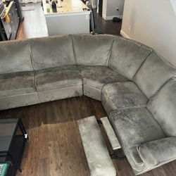 Big L Couch with Recliner