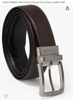 New Steve Madden Leather Belt - Size 40