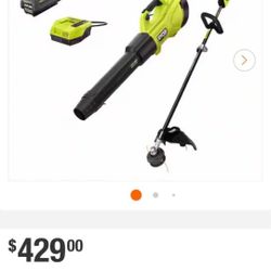 Ryobi 40v Brushless Blower And Weed Eater Combo