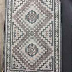 ✨ Machine Washable Southwestern Medallion Area Rug – 4’ x 6’ – Beige | NEW ✨🤍 