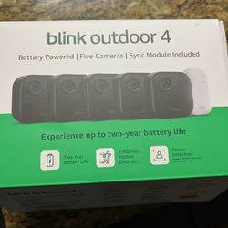 Blink Outdoor 4 Pack Security Cameras Brands New Never Used 