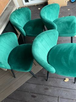 Green chairs