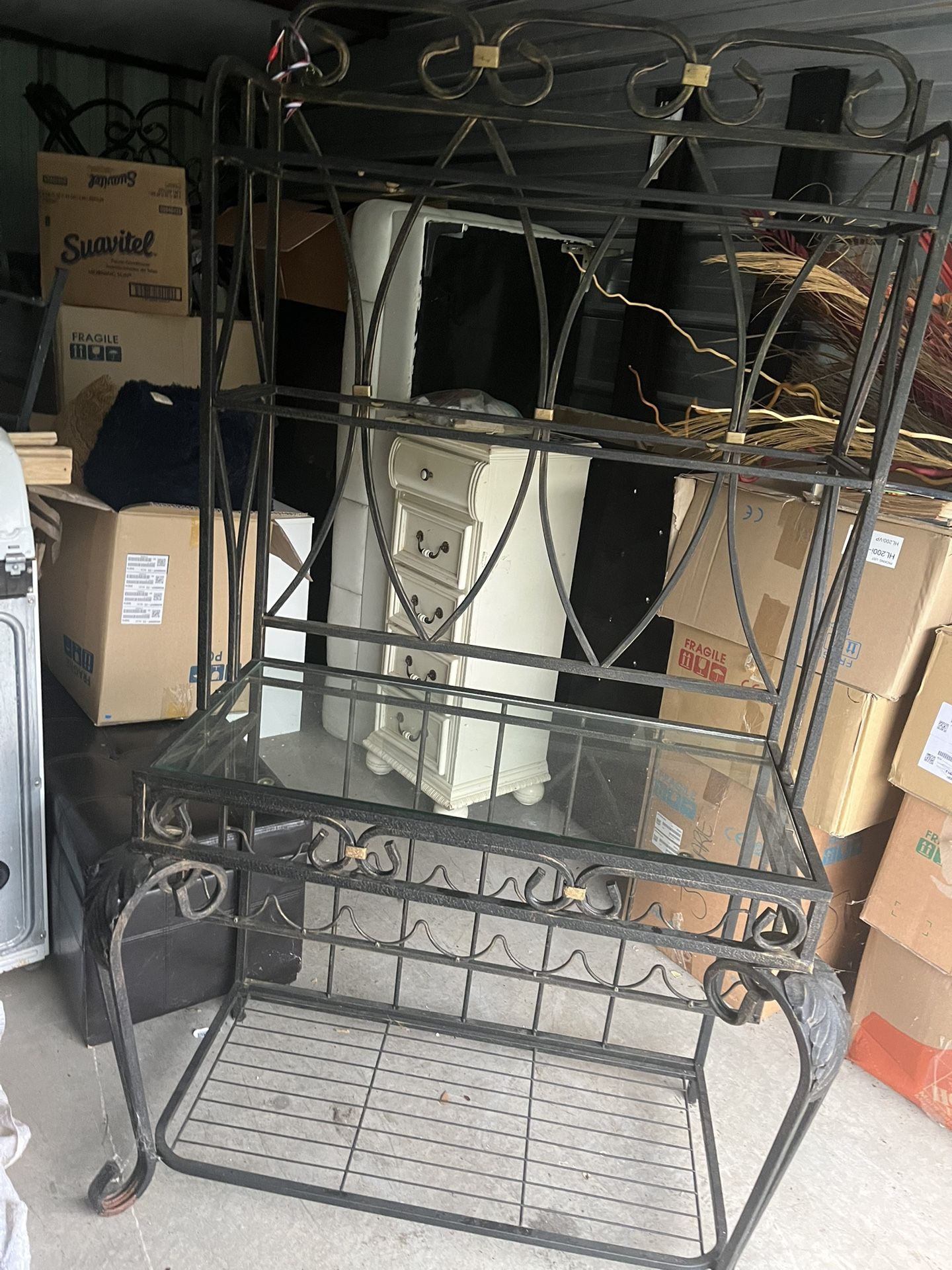 Wrought Iron Bakers Rack