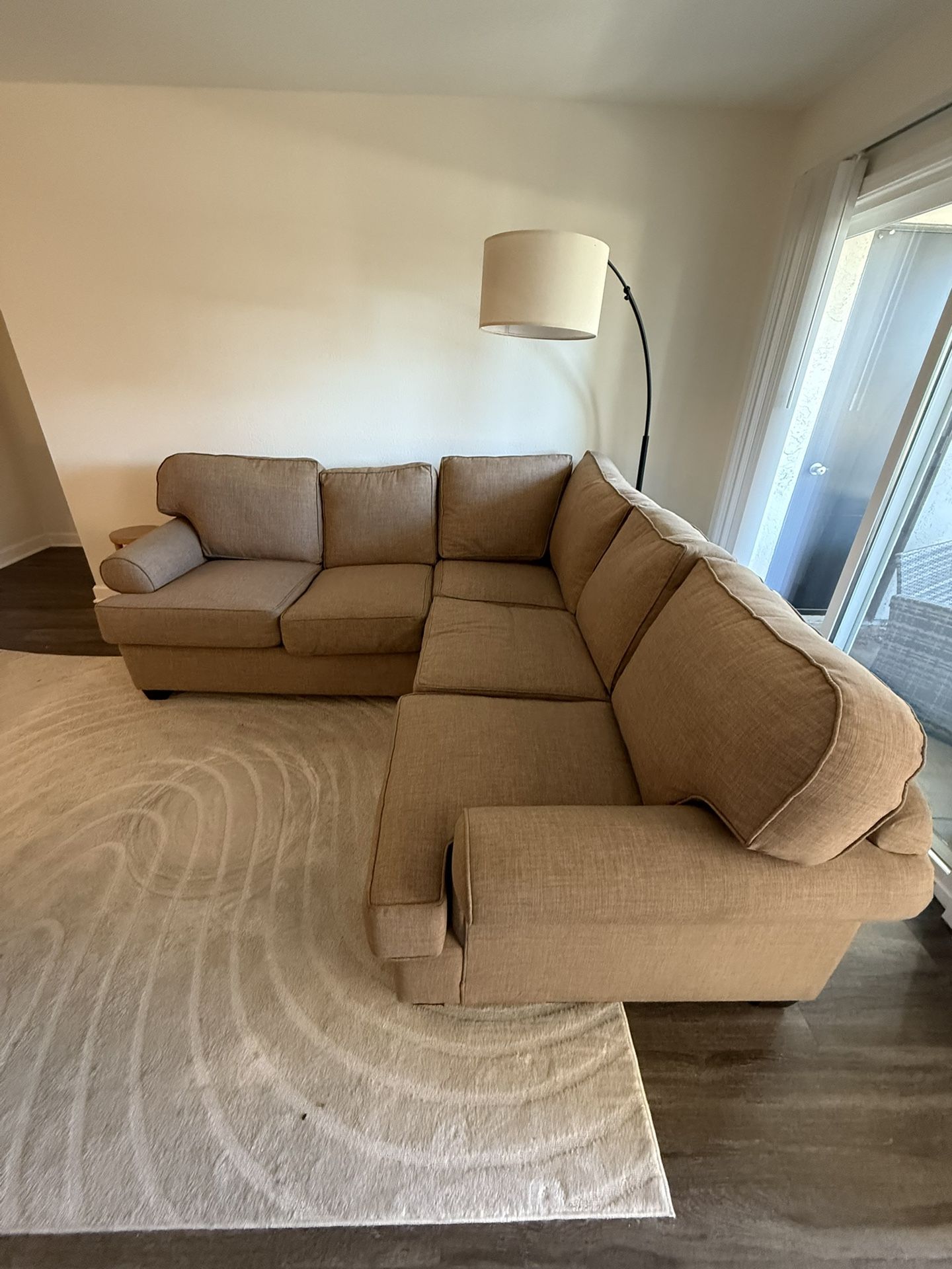 Pottery Barn Brown Sectional Couch