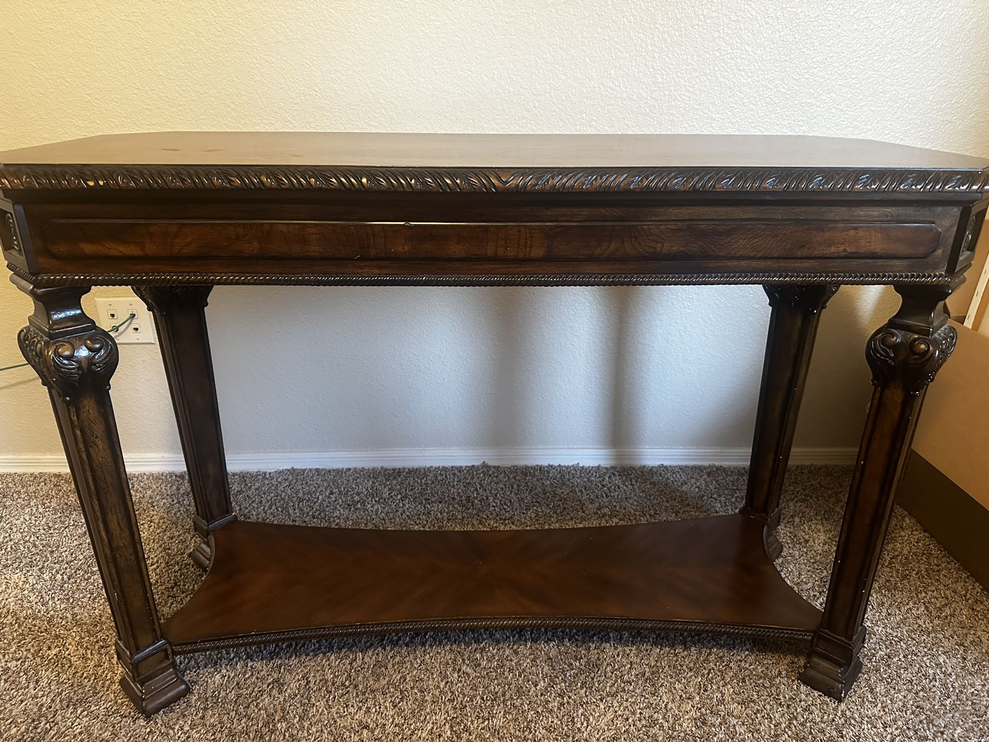 Wood Console Table And End Table