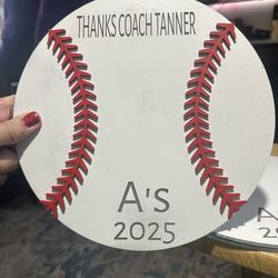 Baseball Coach Signing award! 