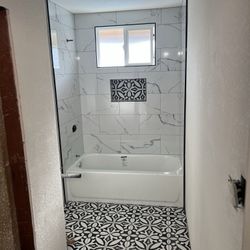 Bathroom, Flooring Tile  ,,shower
