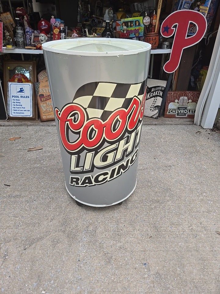 Coors Light Racing Cooler On Wheels 