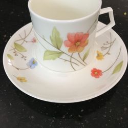 Brand New Never Used. 30 Pieces . Mikasa bone china "Just Flowers " pattern.