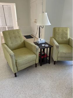 Pair recliners mid century modern