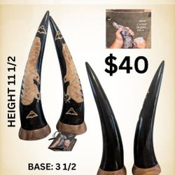 Hand Carved Buffalo Horns