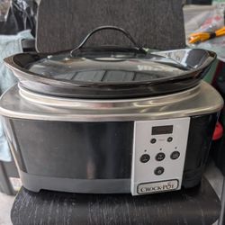 Crock-Pot SCCPQP600-B Designer Series Smart-Pot 6 Qt Slow Cooker Black