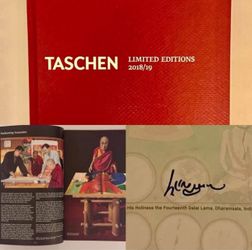 Taschen Book Catalog Signed by: HH the Dalai Lama