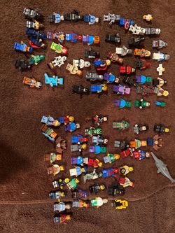 Large Lot of LEGO Minifigures Mixed Themes