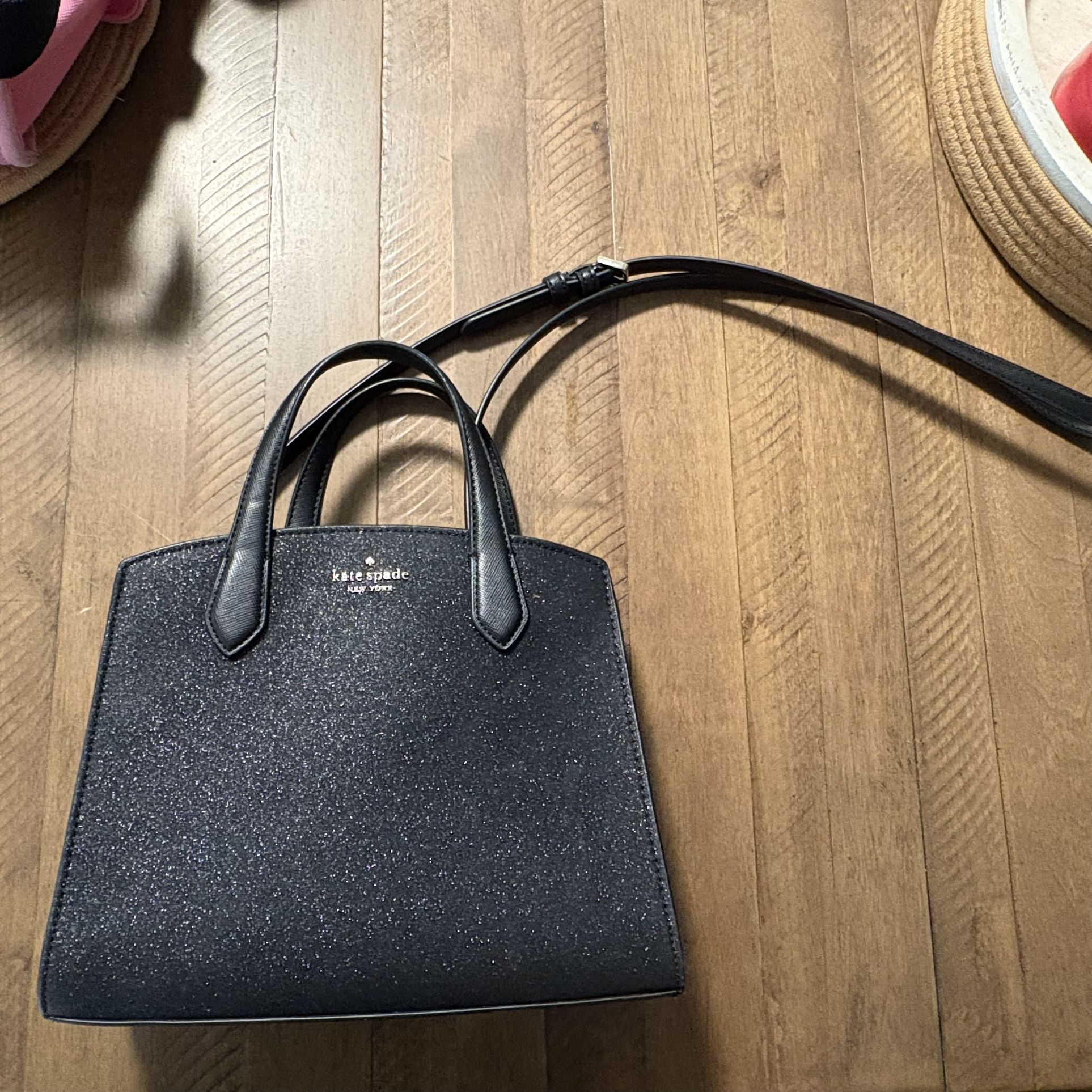 kate spade tinsel satchel Black