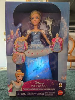 New! Disney's Princess Cinderella Doll Lights Up