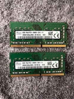 Tested SK Hynix 16gb (2x8GB Dual Channel) DDR4 2666 MHz SODIMM Laptop RAM
