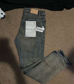 Purple jeans indigo
