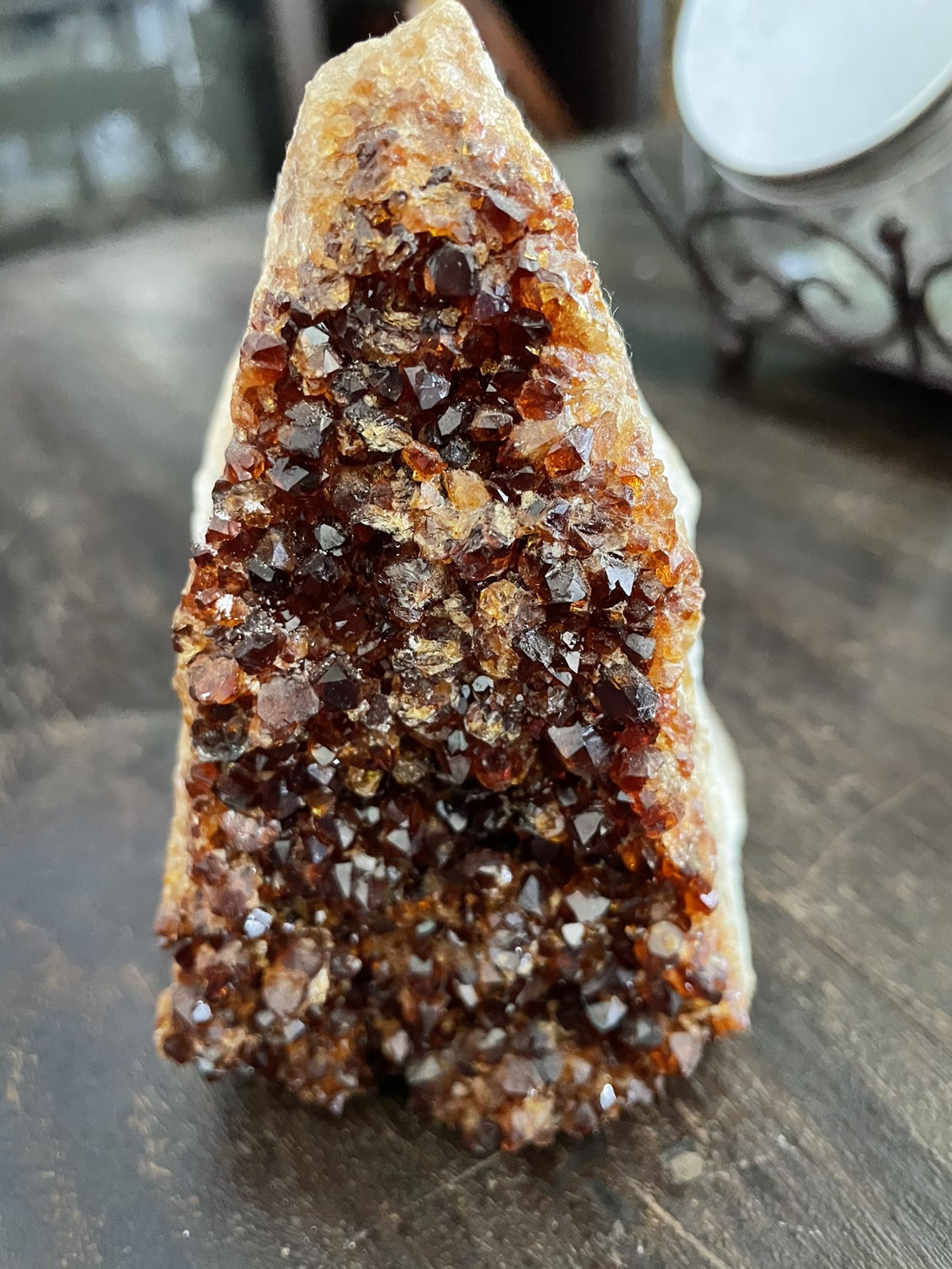 Citrine Crystal Geode 3x4 Inches